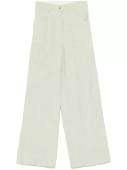 Брюки строгого кроя Forte Forte, зеленый