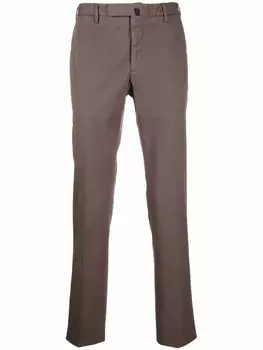 Брюки строгого кроя Incotex, коричневый