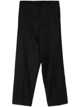 Брюки строгого кроя из вирджинской шерсти Costumein, черный