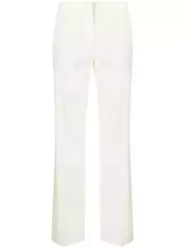 Брюки строгого кроя из вирджинской шерсти Fabiana Filippi, белый