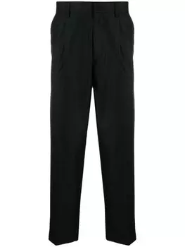 Брюки строгого кроя из вирджинской шерсти Low Brand, черный