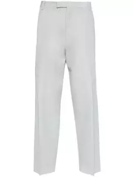 Брюки строгого кроя из вирджинской шерсти OFF-WHITE, синий