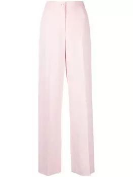 Брюки строгого кроя с завышенной талией Boutique Moschino, розовый