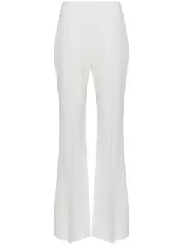 Брюки строгого кроя с завышенной талией Ermanno Scervino, белый