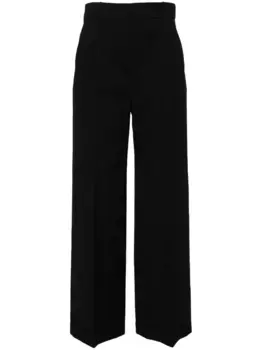 Брюки строгого кроя с завышенной талией KENZO, черный