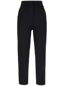 Брюки строгого кроя с завышенной талией MAX MARA, черный