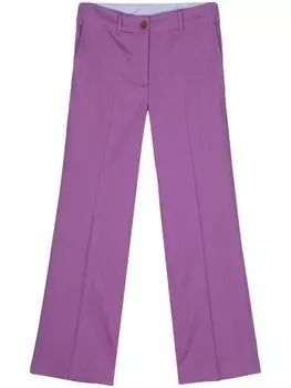 Брюки строгого кроя со складками Alysi, фиолетовый