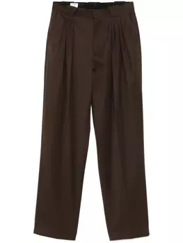 Брюки строгого кроя со складками Casablanca, коричневый