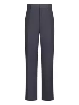 Брюки строгого кроя со складками JIL SANDER, серый