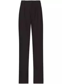 Брюки строгого кроя со складками Proenza Schouler White Label, черный
