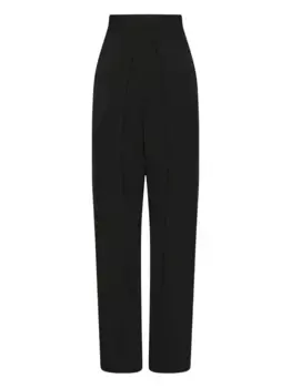 Брюки строгого кроя со складками Wolford, черный