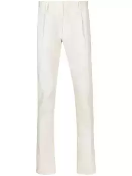 Брюки строгого кроя средней посадки Moorer, нейтральный