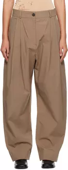 Брюки Studio Nicholson Brown Acuna