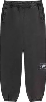 Брюки Stussy Dyed Stssy Designs Pant 'Black', черный