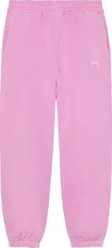 Брюки Stussy Overdyed Stock Logo Pant 'Pink', розовый
