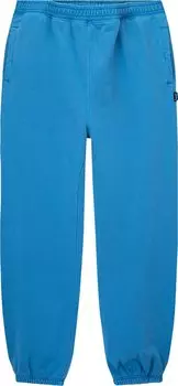 Брюки Stussy Pigment Dyed Fleece Pant 'Blue', синий