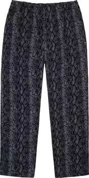 Брюки Stussy Python Beach Pant 'Charcoal', черный