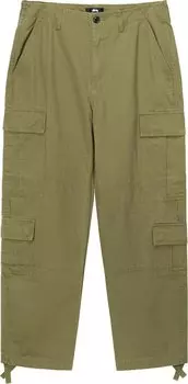 Брюки Stussy Ripstop Surplus Cargo 'Vintage Olive', зеленый