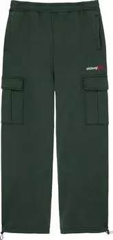 Брюки Stussy Sport Cargo Fleece Pant 'Forest Green', зеленый