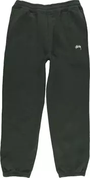 Брюки Stussy Stock Logo Pant 'Forest', зеленый
