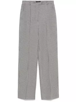 Брюки STYLAND с узором «гусиная лапка», черный