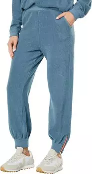Брюки SUNDRY Faux Sherpa Sweatpants, цвет Slate Blue