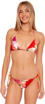 Брюки Sunny Bloom с завязками по бокам Trina Turk, мульти