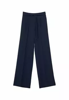 Брюки SUPER WIDE Stradivarius, темно-синий