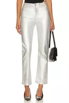 Брюки superdown Regina Metallic Jean, цвет Silver Metallic