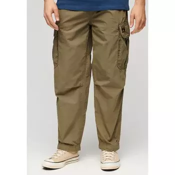 Брюки Superdry Baggy Parachute, бежевый
