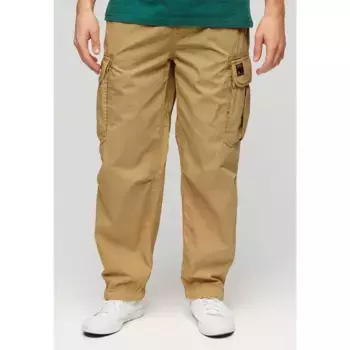 Брюки Superdry Baggy Parachute, бежевый
