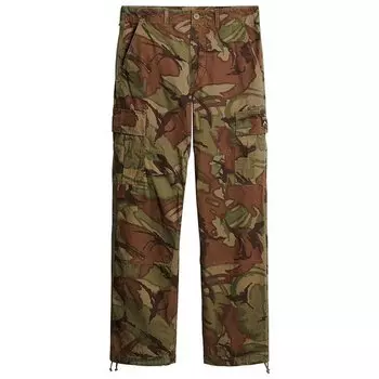 Брюки Superdry Baggy Regular Waist Cargo, зеленый