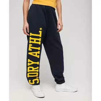 Брюки Superdry College Logo Boyfriend Tracksuit, черный
