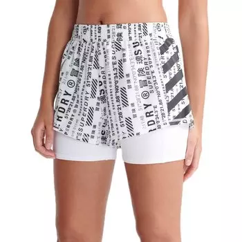 Брюки Superdry Double Layer Short, белый