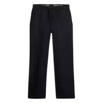 Брюки Superdry Linen Drawstring, черный