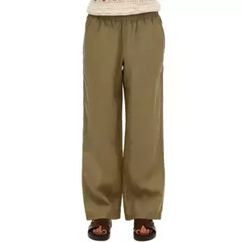 Брюки Superdry Linen Drawstring, зеленый