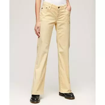 Брюки Superdry Low Rise Cord Flare, бежевый