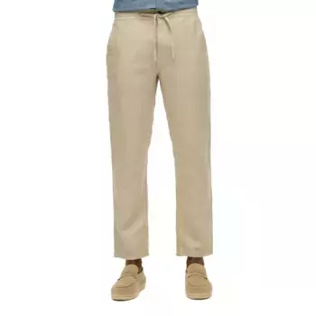 Брюки Superdry Merchant Linen, бежевый
