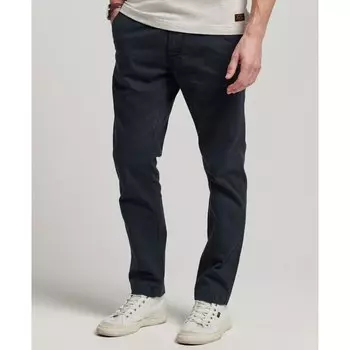 Брюки Superdry Officers Slim Chino Trousers Chino, синий