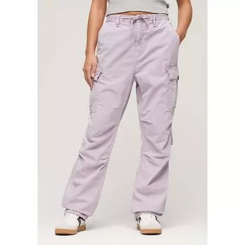 Брюки Superdry Para cargo, фиолетовый