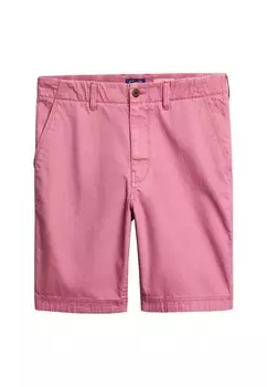 Брюки Superdry Regular Chino Pants, розовый