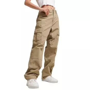 Брюки Superdry Vintage Baggy Cargo, зеленый