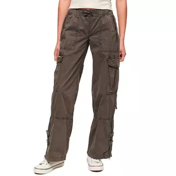 Брюки Superdry Vintage Elastic Cargo cargo, серый