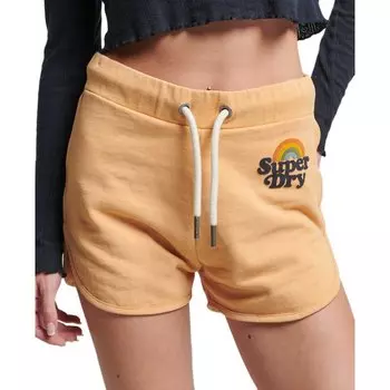 Брюки Superdry Vintage Rainbow, бежевый