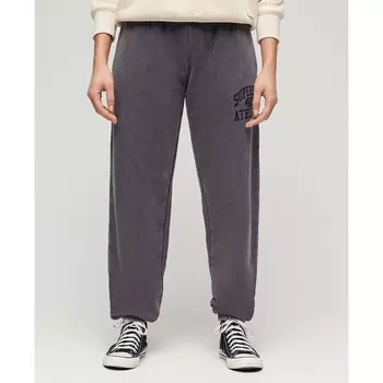 Брюки Superdry Vintage Washed Graphic Tracksuit, серый