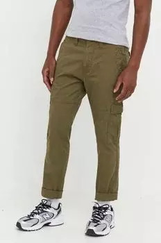 Брюки Superdry, зеленый