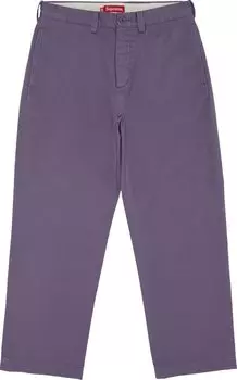 Брюки Supreme Chino Pant 'Dusty Purple', фиолетовый