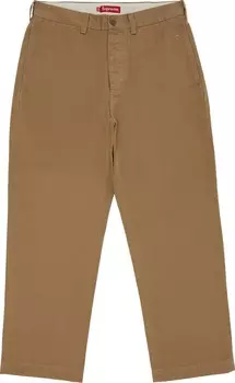 Брюки Supreme Chino Pant 'Khaki', загар