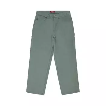 Брюки Supreme Denim Painter Pant, зеленый