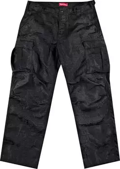 Брюки Supreme Floral Tapestry Cargo Pant 'Black', черный